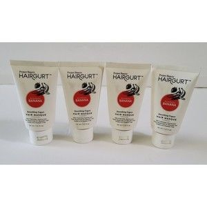 4x Project Beauty Hairgurt Strawberry Banana Smoothing Yogurt Hair Masque 1.5oz